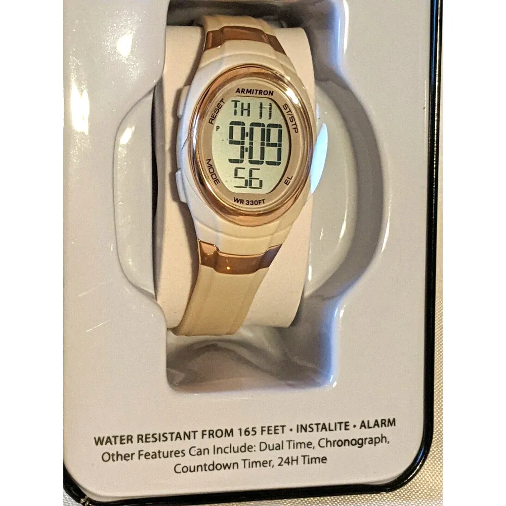 Armitron Pro Watch Sport Water Resistant to 165 ft Alarm Duel Time